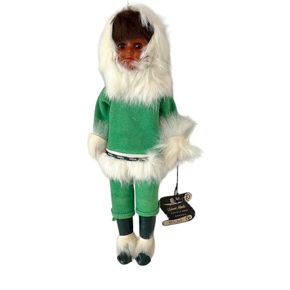 Fait A LA Main Canada Eskimo Collector Doll BLM - Picture 1 of 5